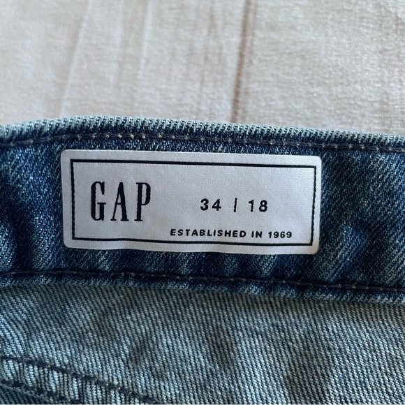 GAP Denim Maxi Skirt Women’s 18 Blue Long Front Slit High Rise Cottagecore Boho - Picture 3 of 16